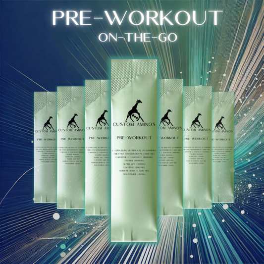 Custom Aminos Advanced Pre-Workout Stick Packets (28 count)